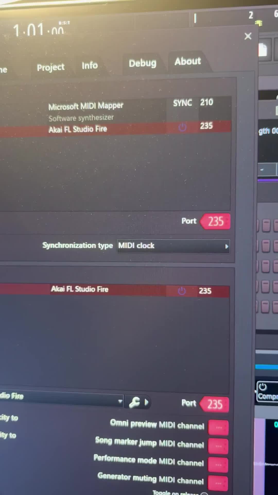 Evening activity that isn’t just rotting in bed. The Akai FIRE controller needs to be set to port 235.