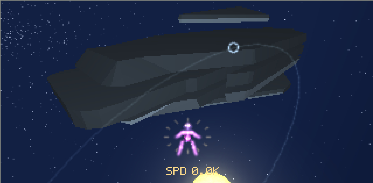 A large craft without habitation stuff complete in the game.