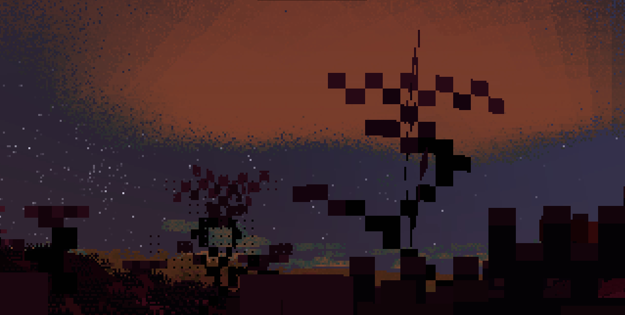 Red dwarf habitable with stringly black plants.